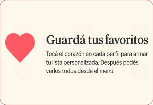 Guardá tus favoritos